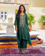 Saaj Green Chanderi Kurta Set