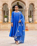 Mehar Blue Cotton Suit Set