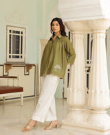 Amoli Green Chanderi Coord Set