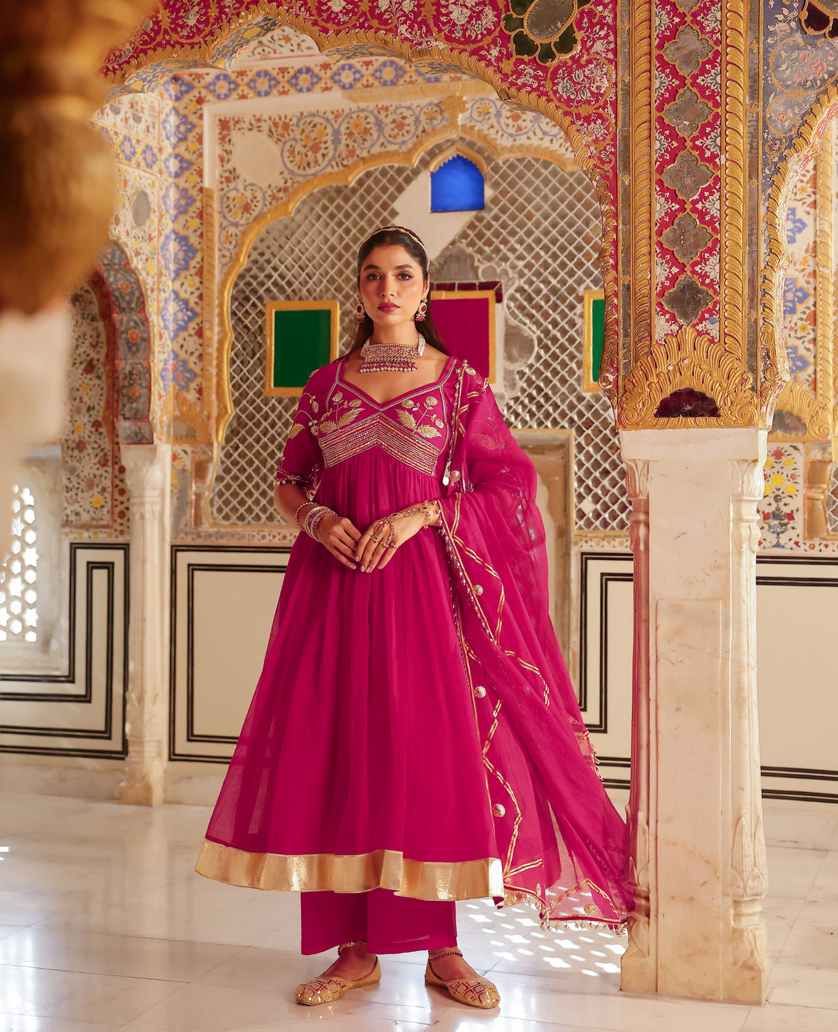 Phool Pink Doria Aangi Suit Set