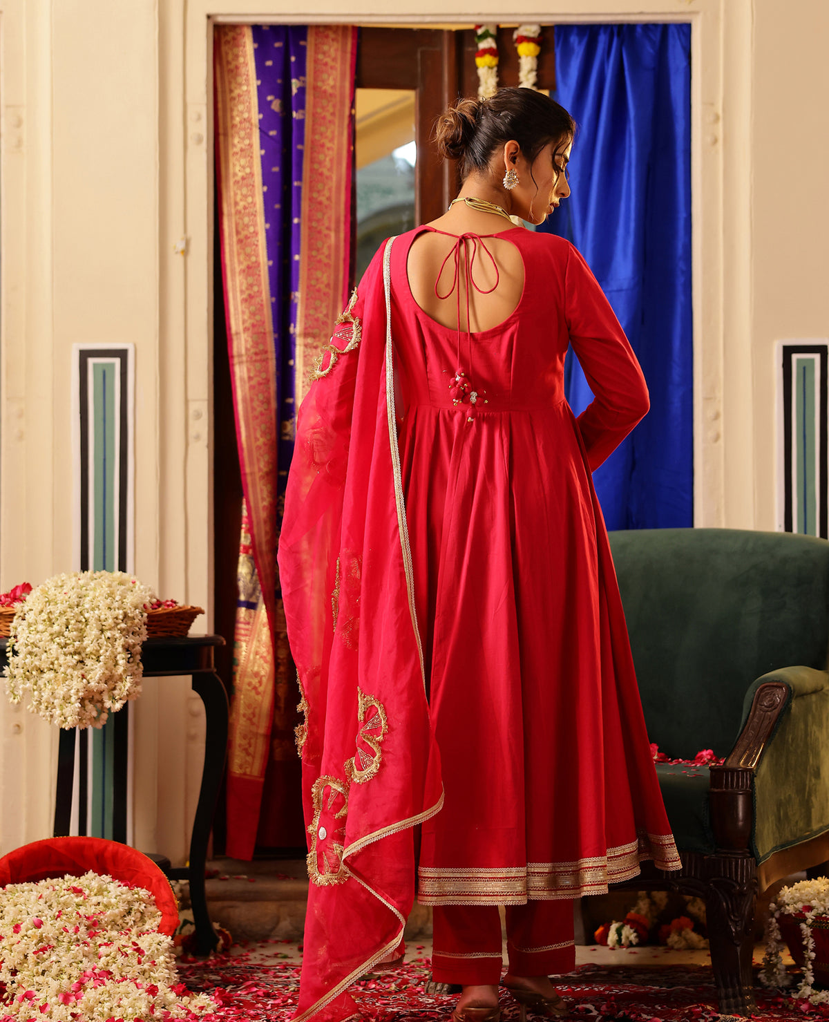 Dastoor Pink Cotton Suit Set