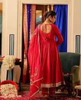 Dastoor Pink Cotton Suit Set