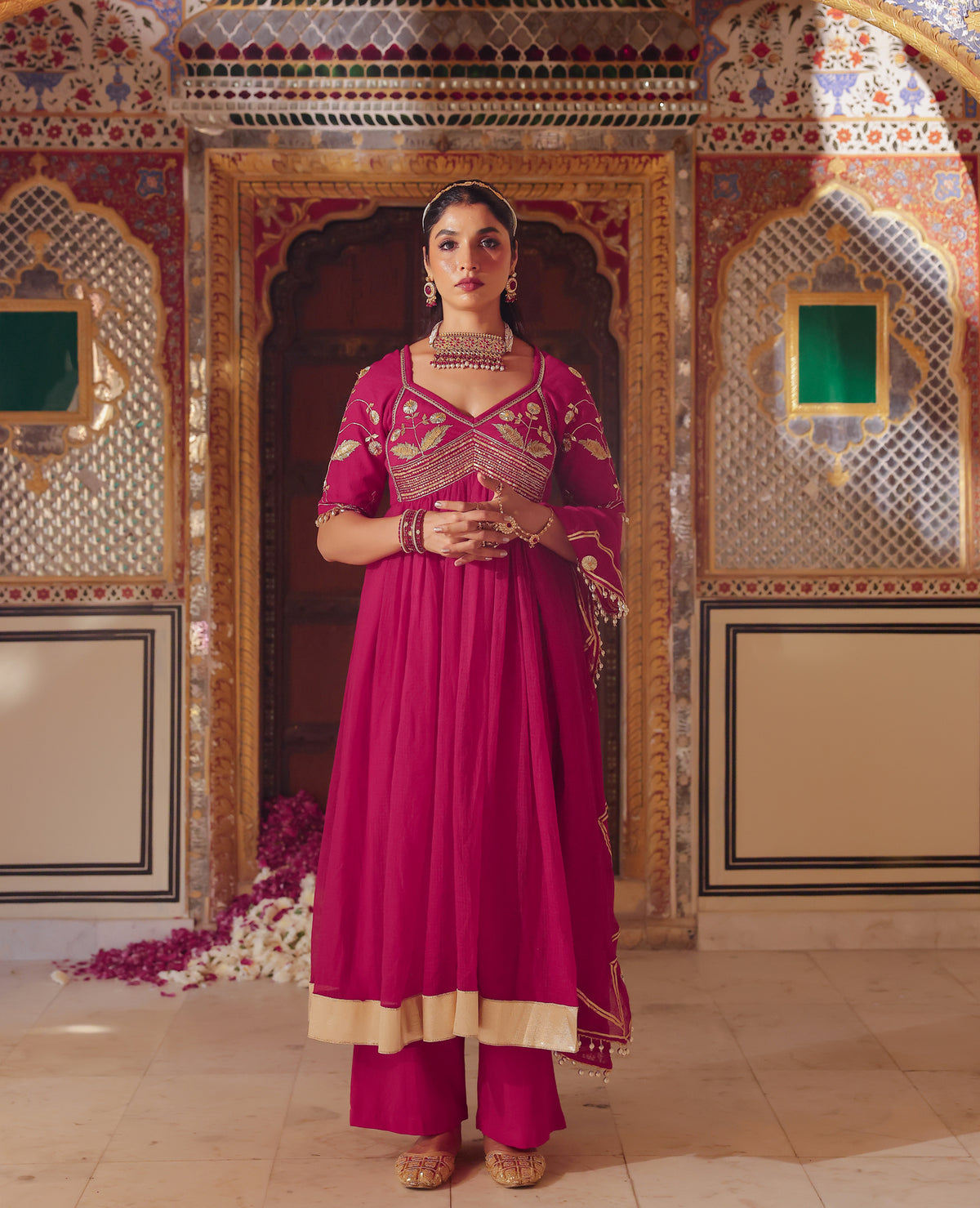 Phool Pink Doria Aangi Suit Set