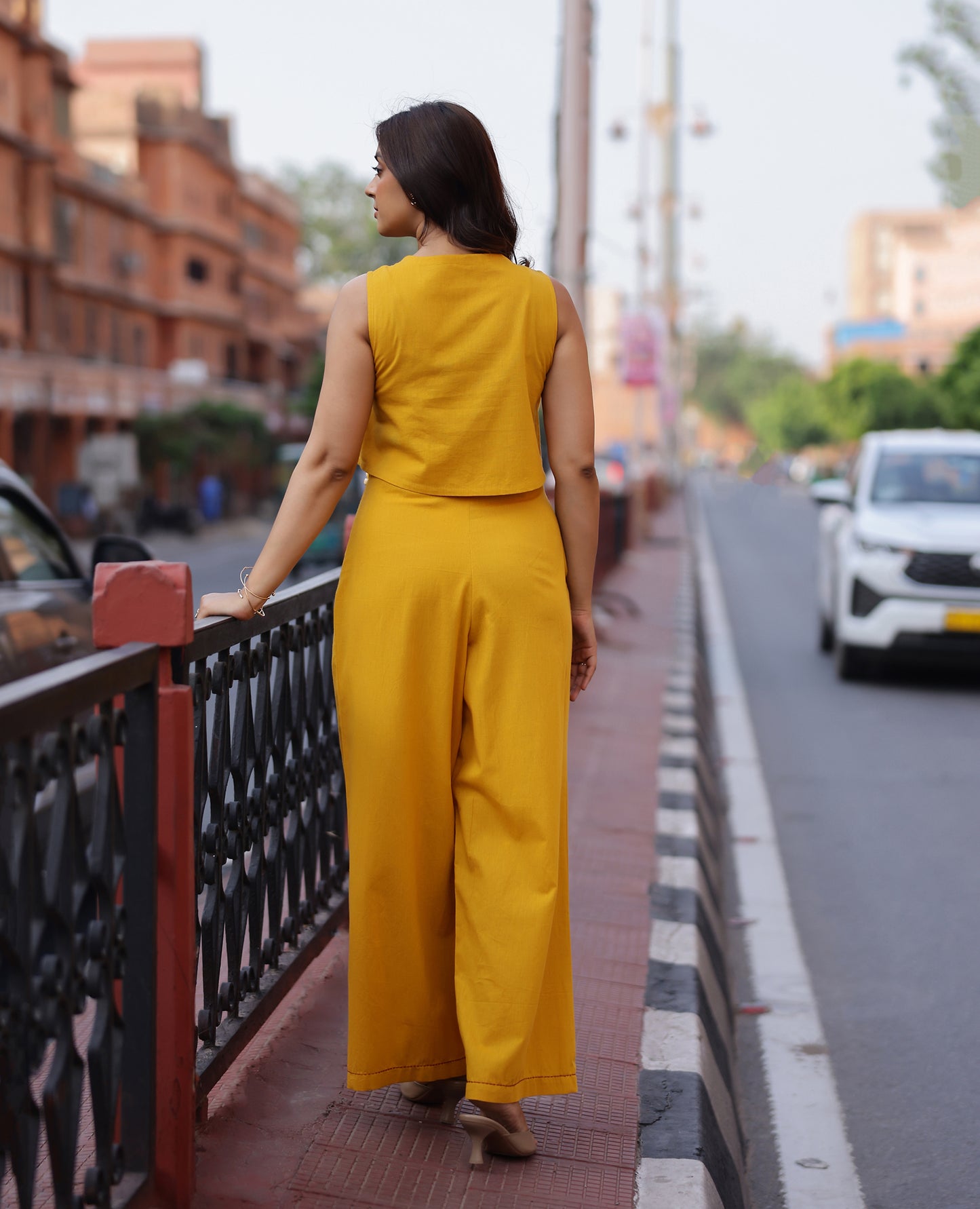 Kesar Yellow Flex Coord Set