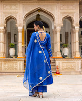 Mehar Blue Cotton Suit Set