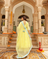 Butter Yellow Cotton Suit Set