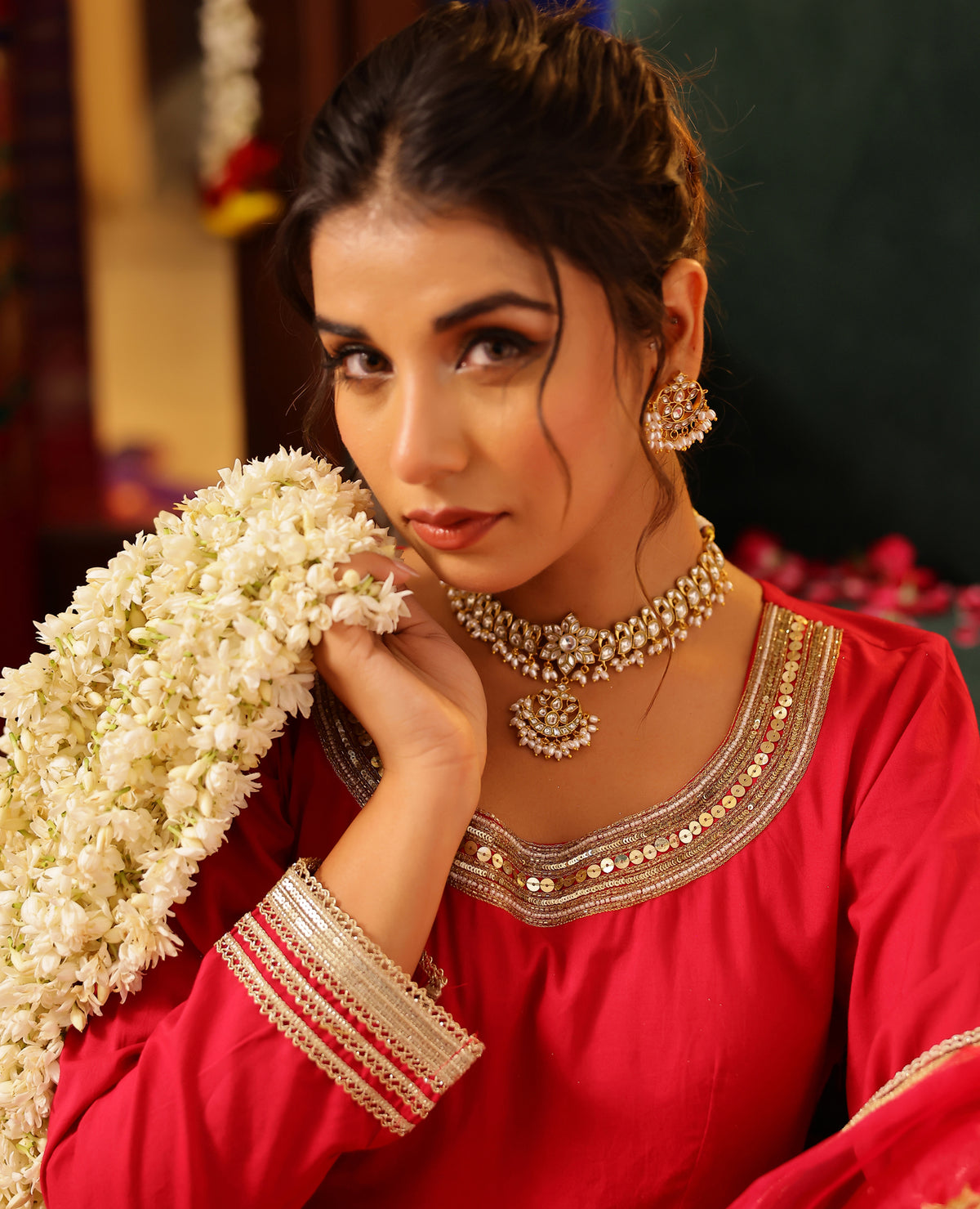 Dastoor Pink Cotton Suit Set