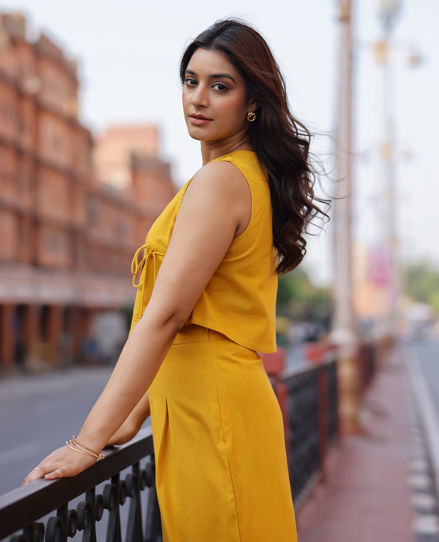 Kesar Yellow Flex Coord Set