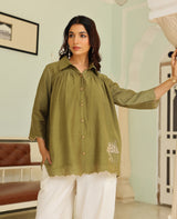 Amoli Green Chanderi Coord Set