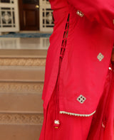 Kiran Pink Chanderi Suit Set