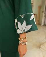 Sia Green Rayon Coord Set