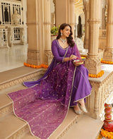 Iris Purple Cotton Suit Set