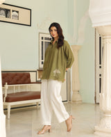 Amoli Green Chanderi Coord Set